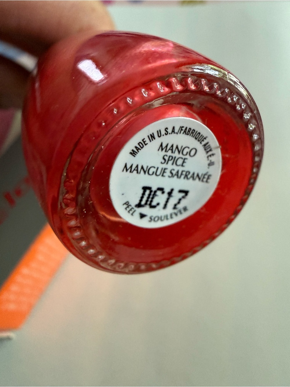Mary Kay Velocity Nail Enamel Mango Spice NOS Vintage - Picture 4 of 6